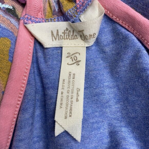 Matilda Jane The Adventure begins Twister Tank Blue Pink Floral Flowers Size 10 - Picture 5 of 7